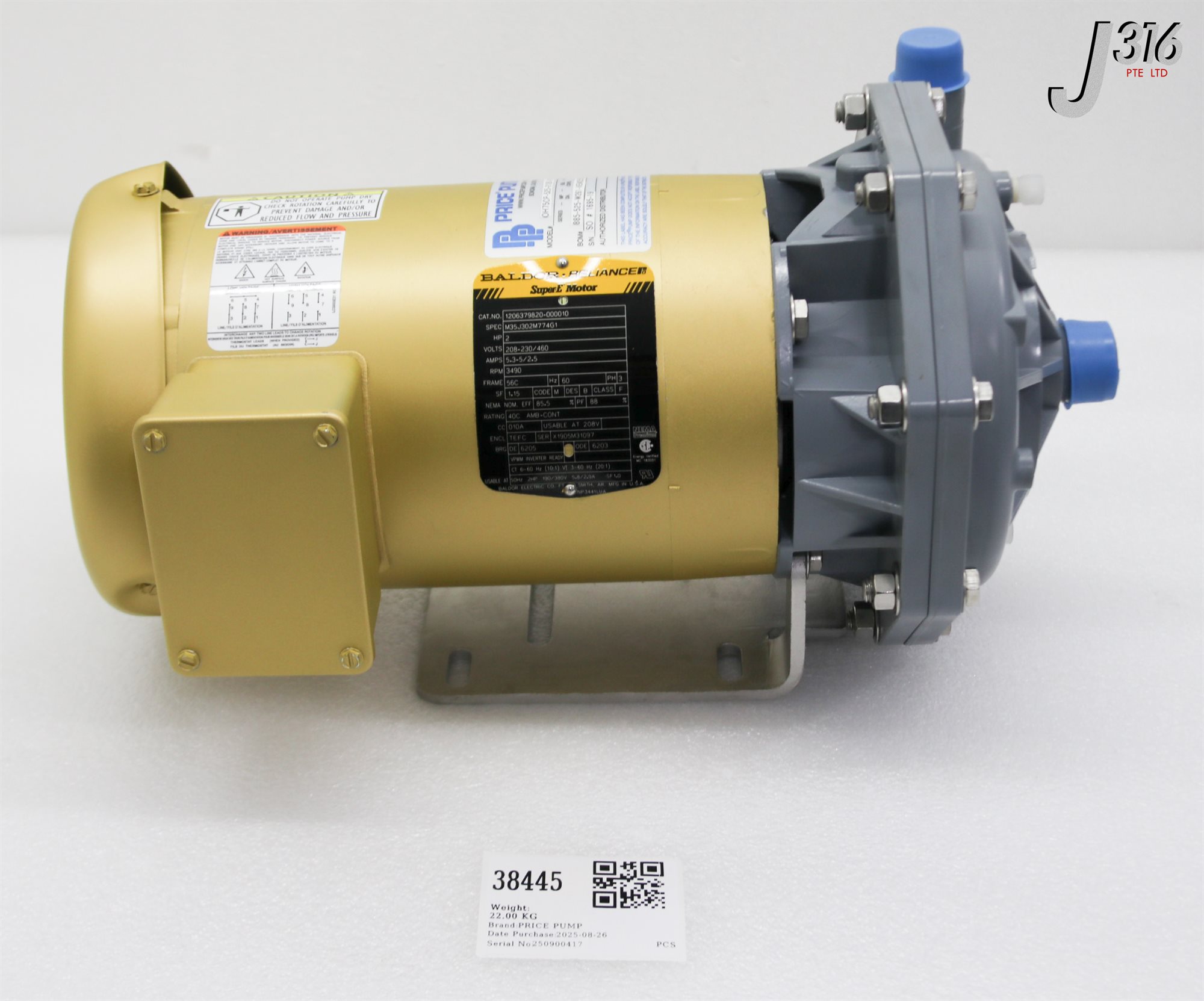 38445 PRICE PUMP CENTRIFUGAL PUMPS (PARTS) OH75CP-525-21261-200-36